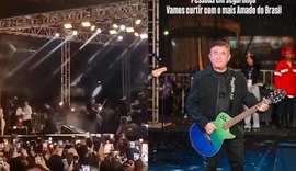 Estrutura desaba em show de Amado Batista e assusta público em festa junina