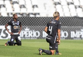 Botafogo realiza protesto contra retorno de jogos estaduais
