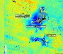 Satélite da Nasa revela afundamento extremo da Cidade do México