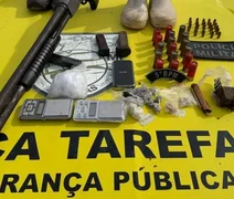 PM apreende drogas e armas em operações realizadas em cidades de AL