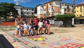 Projeto de extensão traz cor e alegria para calçadas da capital