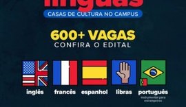 Edital para cursos de línguas abre inscrições de 646 vagas na Ufal
