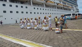 Navio italiano traz mais de 3 mil visitantes a Maceió