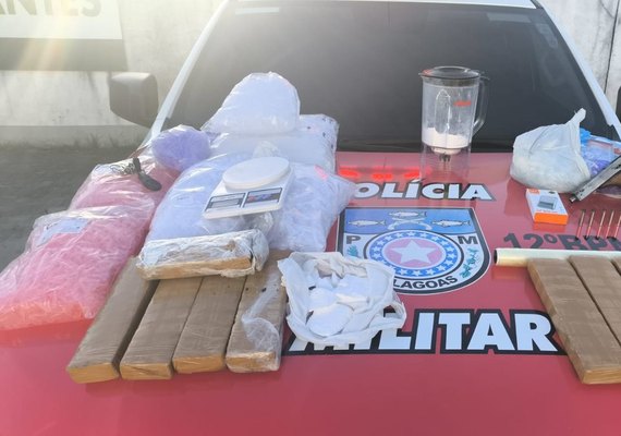 PM desarticula refinaria de cocaína e apreende drogas em Rio Largo