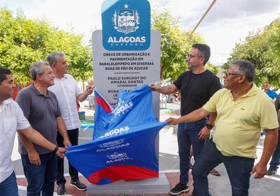 Governador inaugura obras e assina ordem de serviço para fortalecer o turismo em Pão de Açúcar