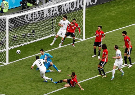 Uruguai vai empatando com o Egito em Ecaterimburgo