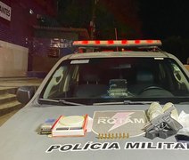 PM-AL desmancha ponto de tráfico e apreendem armas e drogas em Maceió