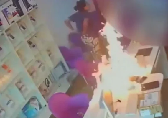 Mulher ateia fogo em loja após briga por ex-companheiro