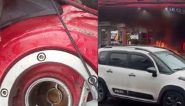 Homem incendeia posto após reclamar de gasolina adulterada no Rio