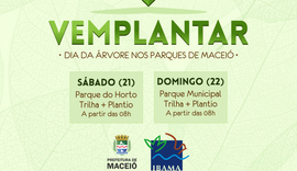 Ações nos parques de Maceió serão realizadas no dia da árvore