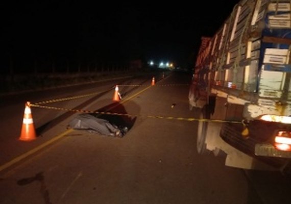 Motociclista bate na traseira de caminhão e morre na AL-110