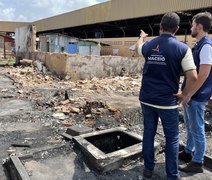Prefeitura de Maceió vai reconstruir barracas atingidas pelo incêndio no entorno do Mercado da Produção