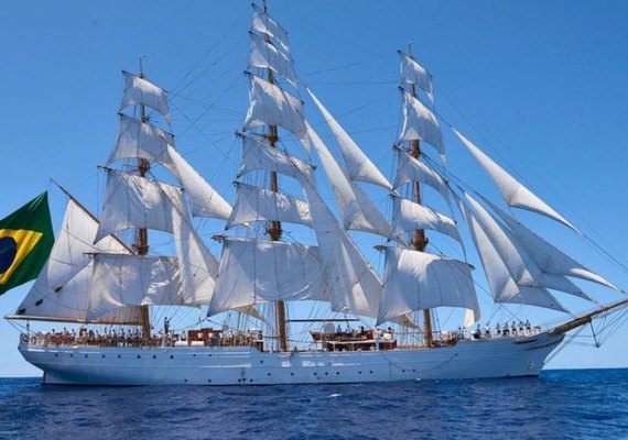 Maceió recebe navio-veleiro Cisne Branco neste fim de semana