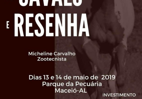 Curso sobre equinos acontece durante 9ª Expoalagoas Genética