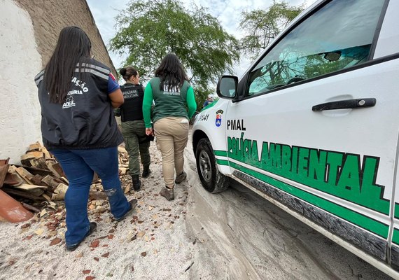FPI autua pocilga e abatedouro clandestinos em Delmiro Gouveia