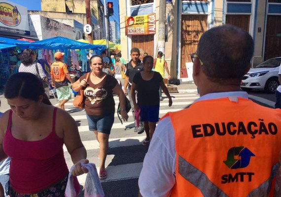 SMTT realizará atividades no Centro em comemoração ao Dia dos Pedestre