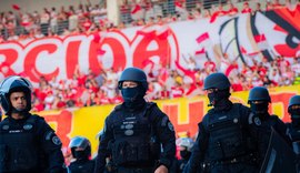 Operação reforçada marca jogo decisivo entre CRB e Figueirense