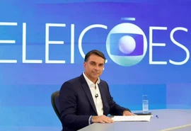 Flávio Bolsonaro tem almoço com cúpula da Globo antes de sabatina do JN