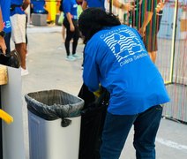 Cooperativa realiza coleta seletiva em evento de corrida na orla da Pajuçara