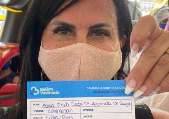 Gretchen é vacinada contra a covid-19 e faz publicação agradecendo ao SUS