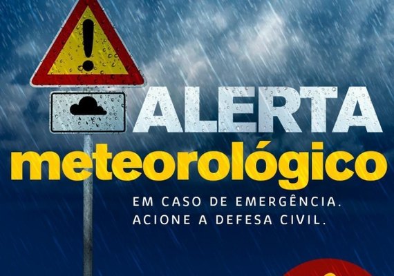 Alerta de chuvas em todo estado pode se estender até sexta-feira