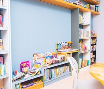 Escola de educação bilíngue doa biblioteca para crianças do Vergel do Lago