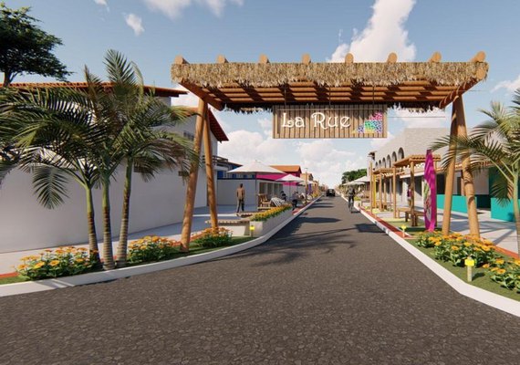 La Rue: prefeito apresenta projeto de reurbanização de rua na Praia do Francês