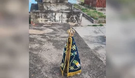 Imagem de Nossa Senhora furtada em Corumbá é achada em cemitério
