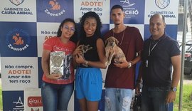 Feira de Adoção da Prefeitura de Maceió assegura lares para três animais