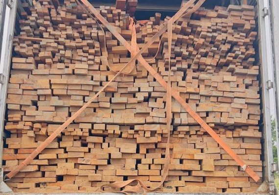 Carga ilegal de madeira nativa com destino a Alagoas é apreendida no Maranhão