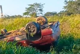 Falha no freio causa acidente na rodovia AL-115 e deixa dois ocupantes feridos