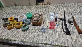 PM apreende três armas e mais de 6,5Kg de maconha em Olho D’Água Grande