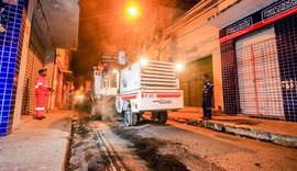 Ruas do centro de Maceió recebem recapeamento