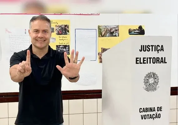 Renan Filho vota em Maceió e diz que urnas vão apresentar grande vitória do MDB