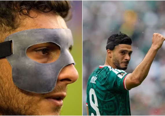 Saiba por que Cáceres usa máscara e Jiménez faixa protetora na Copa
