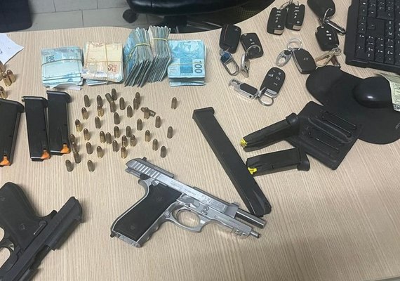 Com armas e carros, foragido da Bahia é preso em condomínio de luxo em Alagoas