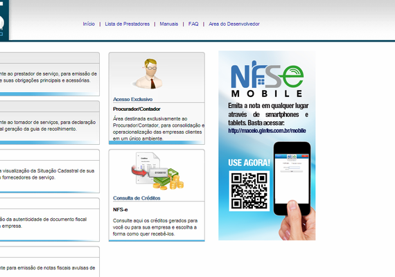Nota Fiscal de Serviços pode ser emitida pela Internet