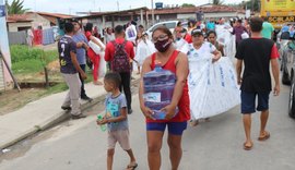 Prefeitura de Marechal Deodoro entrega cestas básicas nos bairros afetados pelas chuvas