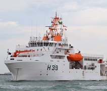 Porto de Maceió recebe Navio de Pesquisa Hidroceanográfico 'Vital de Oliveira', aberto à visitação pública neste sábado (14)