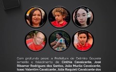 Prefeitura de Delmiro Gouveia lamenta morte de família em rodovia de Minas Gerais