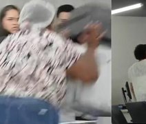 Vídeo: mulher quebra 11 equipamentos de distribuidora de energia