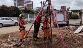 Bebê, mãe e avô são resgatados após queda em cacimba de 12 metros no Agreste