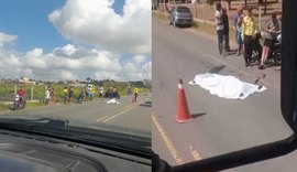 Motociclista morre após ser atingido por carro ao cruzar a AL-110, em São Sebastião
