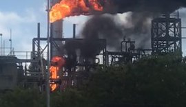 Incêndio atinge fábrica da Braskem na região metropolitana de Maceió; veja imagens