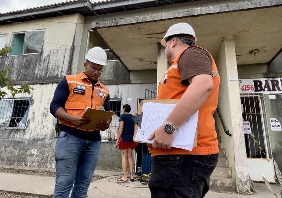 Após vistorias, Defesa Civil Municipal libera 13 apartamentos do Maceió I