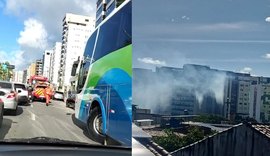 Princípio de incêndio atinge academia de edifício residencial na Pajuçara
