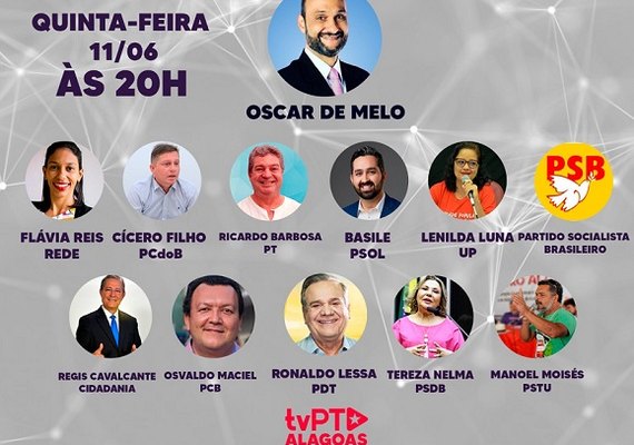 Evento inédito em Alagoas tem a participação de 11 partidos e 6 pré-candidatos a prefeito