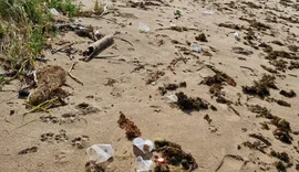 Paraíso do litoral alagoano amanhece com toneladas de lixo em suas praias