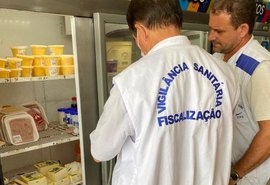 550 kg de alimentos são apreendidos durante final de semana
