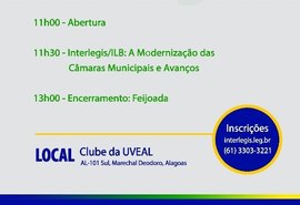 Encontro no Clube da Uveal deve reunir mais de 500 vereadores de AL